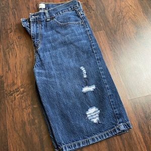 LEVIS SHORTS KIDS size 18 distressed